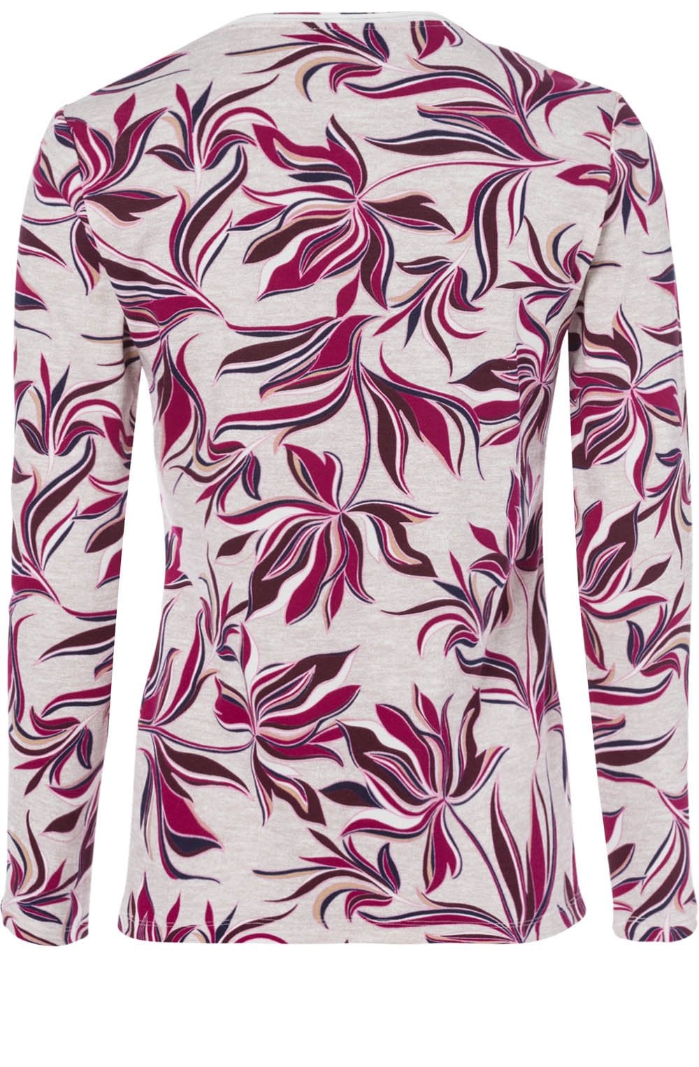 Floral Design Jersey Top