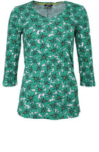 Floral Kelly Green Jersey Top