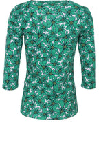 Floral Kelly Green Jersey Top