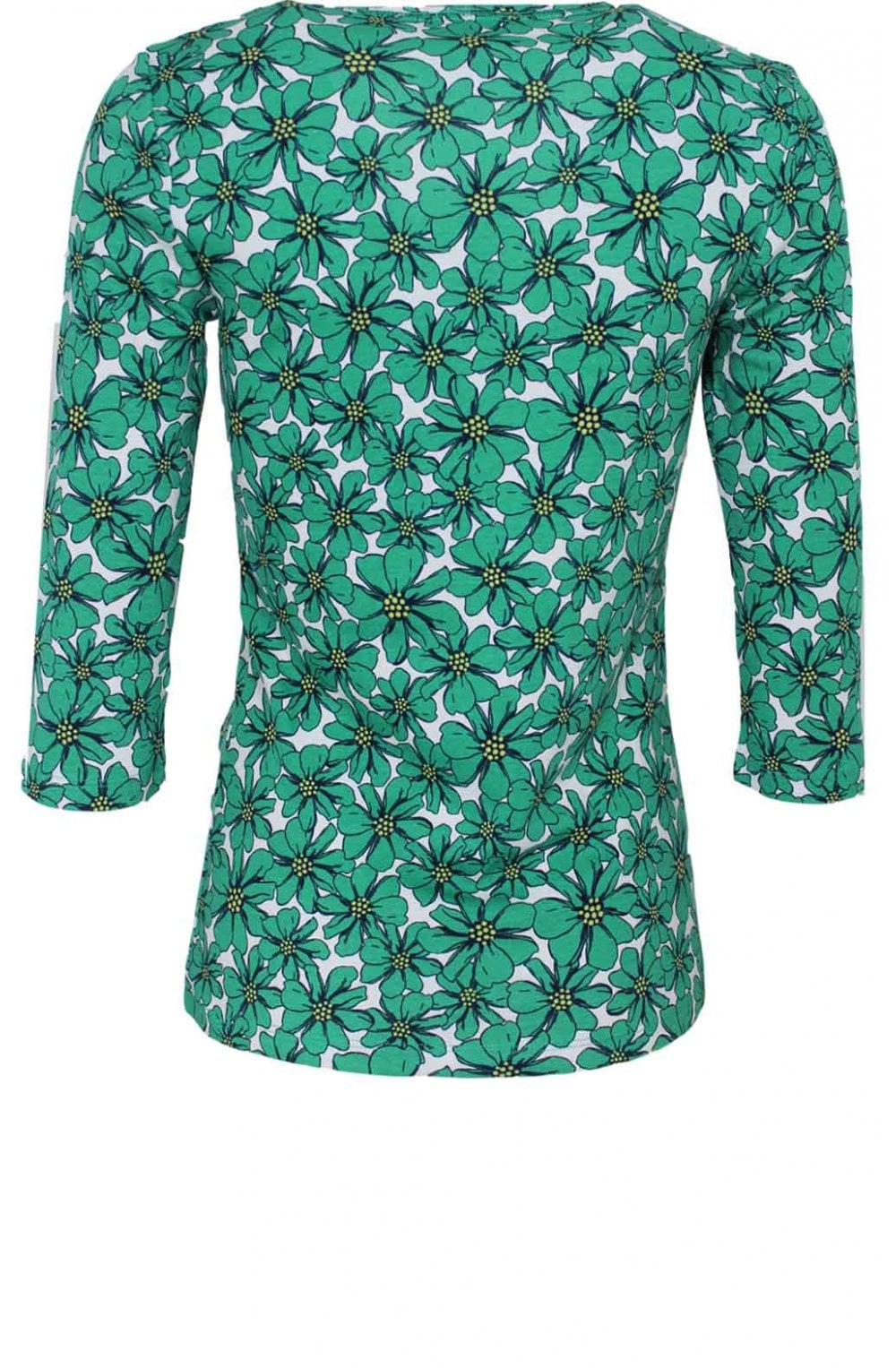 Floral Kelly Green Jersey Top