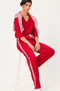 French Red Anna Wide Fit Trousers