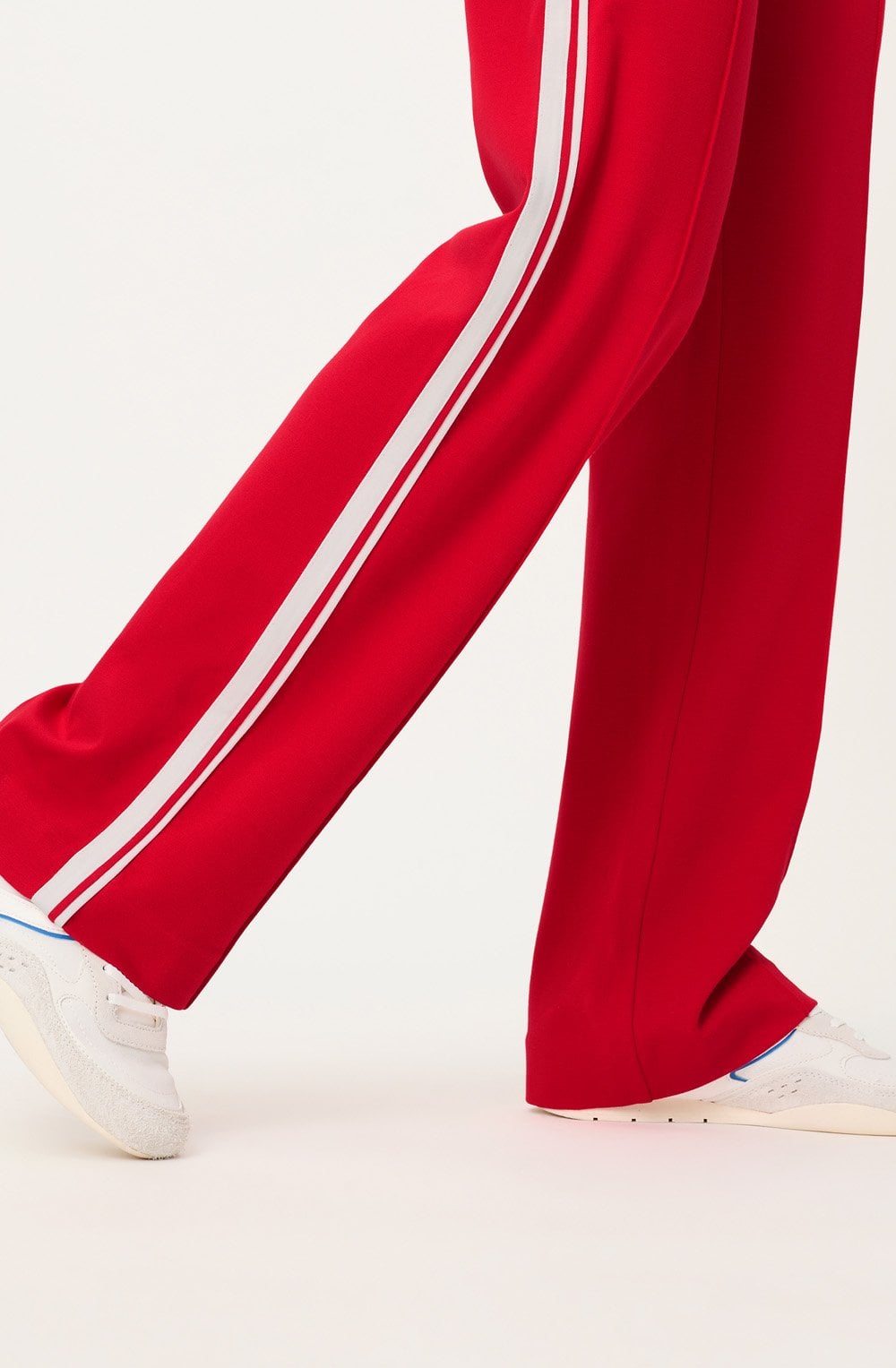 French Red Anna Wide Fit Trousers