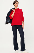 French Red Jersey Funnel Neck Cora Sweatshirt