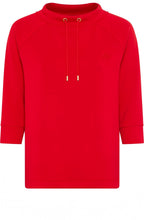 French Red Jersey Funnel Neck Cora Sweatshirt