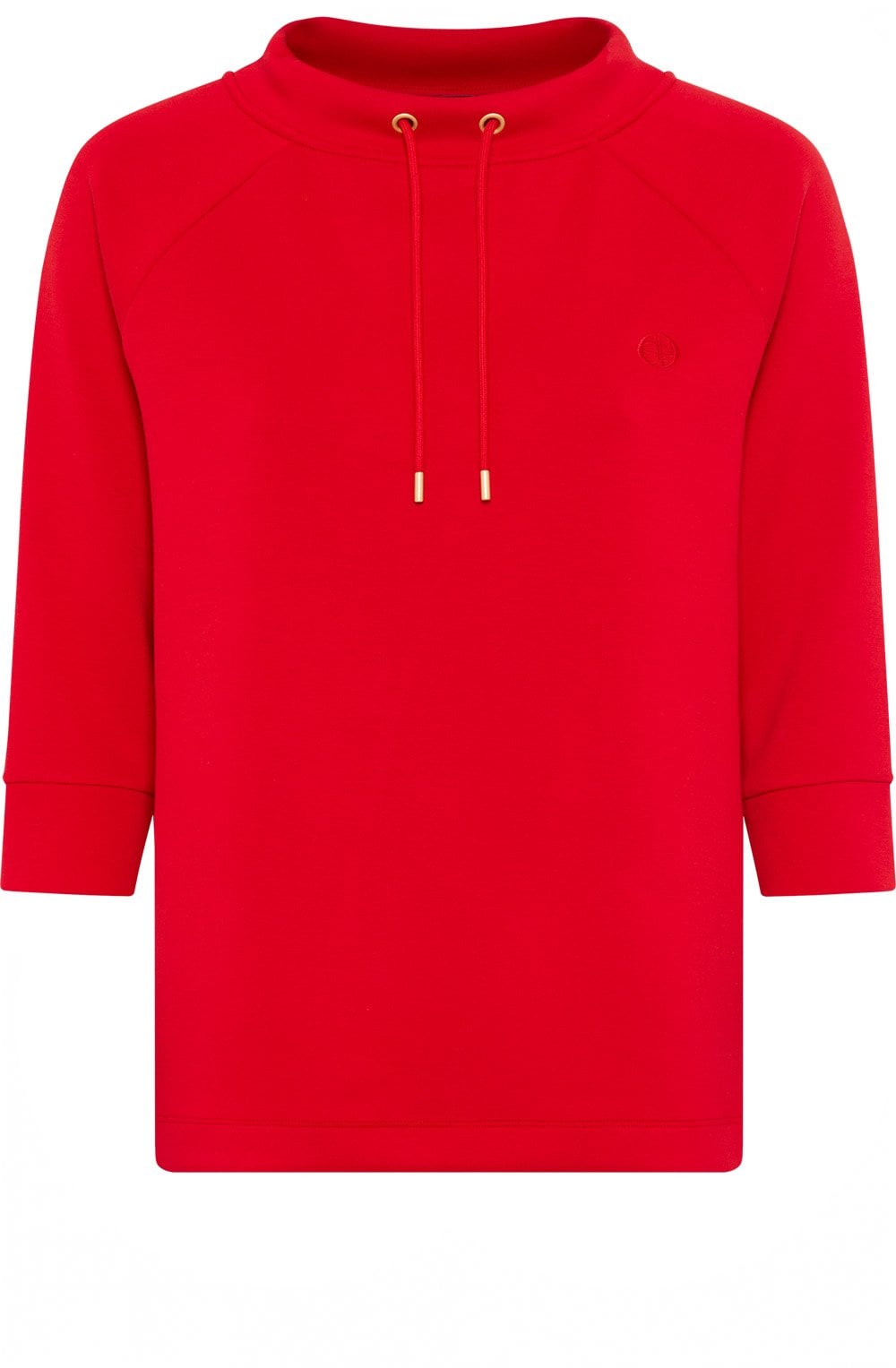 French Red Jersey Funnel Neck Cora Sweatshirt