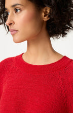 French Red Ribbon Knit Henny Jumper