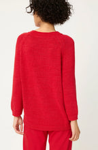French Red Ribbon Knit Henny Jumper