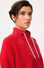 French Red Stand Up Collar Henny Jacket