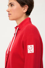 French Red Stand Up Collar Henny Jacket