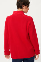 French Red Stand Up Collar Henny Jacket