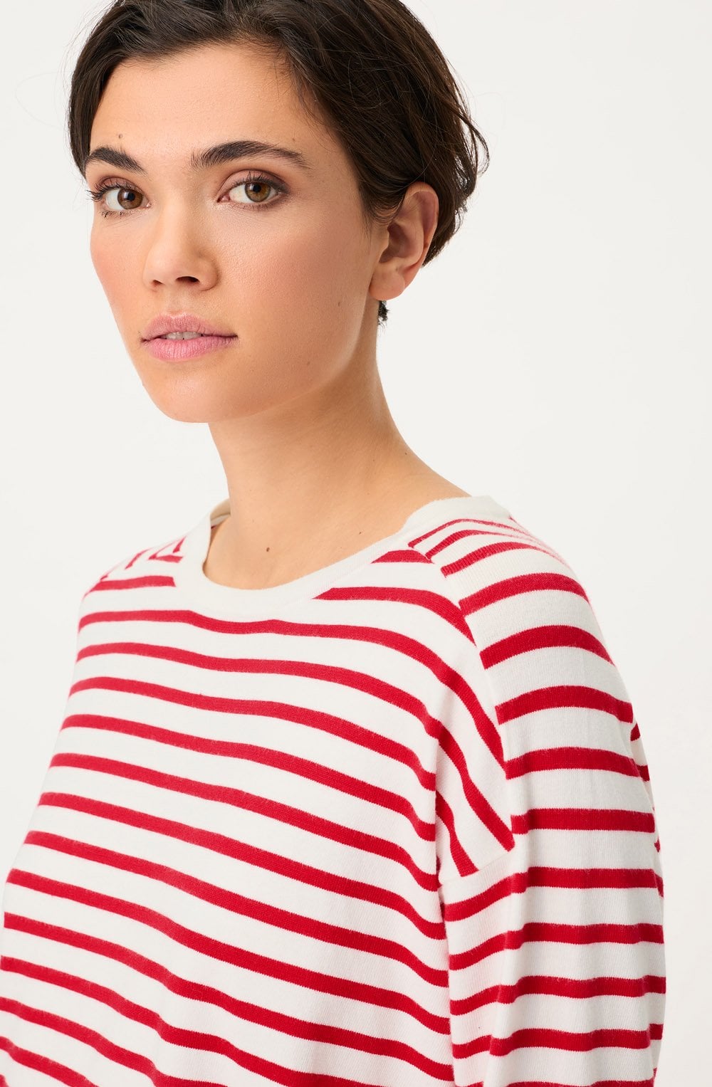 French Red Striped Cora Jumper