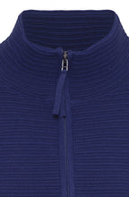 Fresh Indigo Ribbed Knit Cardigan