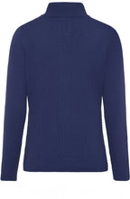 Fresh Indigo Ribbed Knit Cardigan