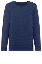 Fresh Indigo Ribbed Knit Jumper