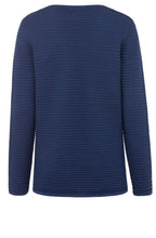 Fresh Indigo Ribbed Knit Jumper