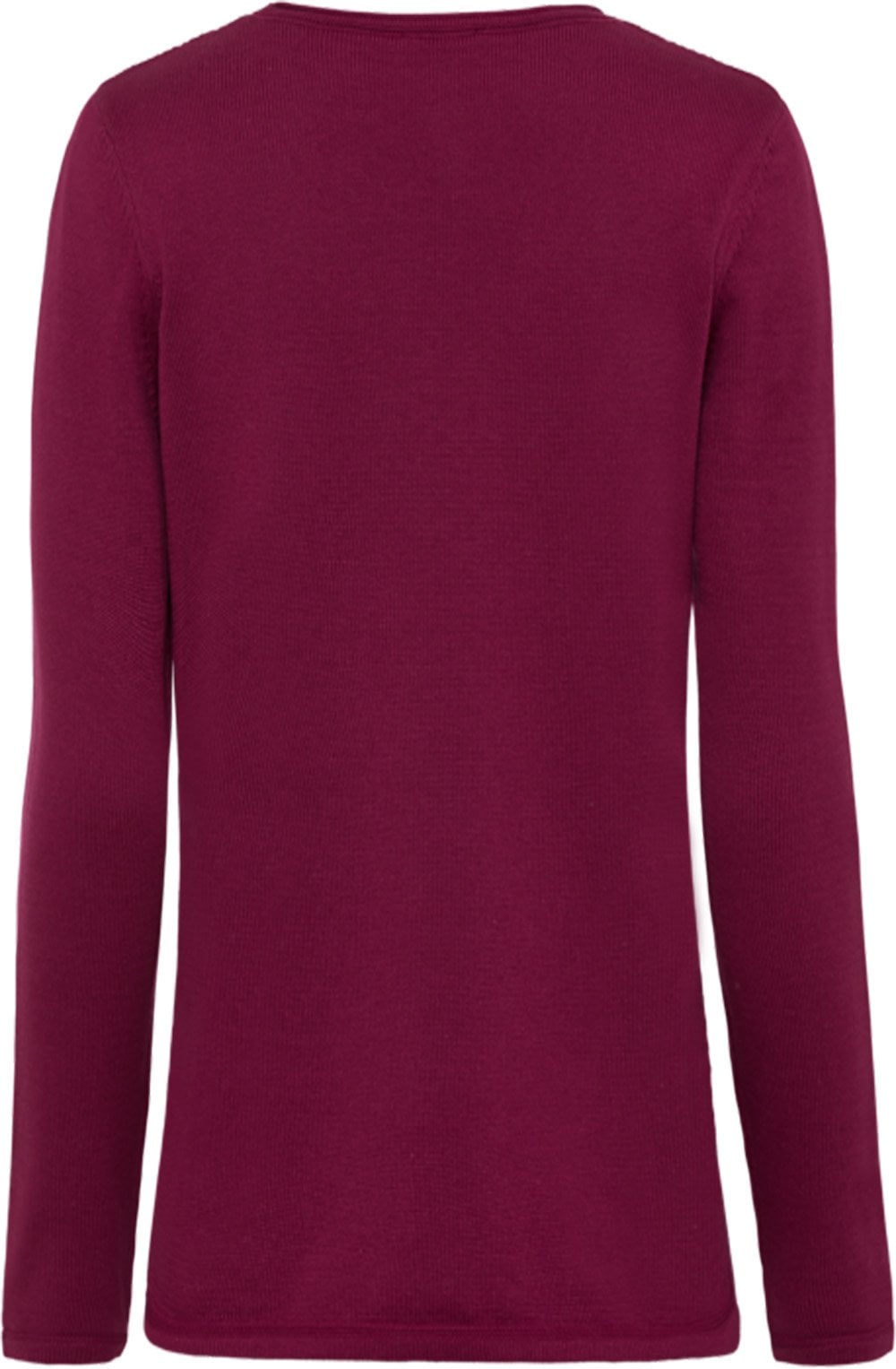 Fuchsia Herringbone Knit Jumper