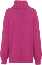 Fuchsia Pink polo neck Jumper