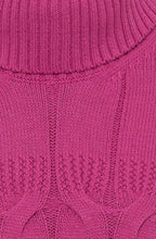 Fuchsia Pink polo neck Jumper