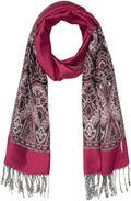 Fuchsia Sparkle Patterned Scarf
