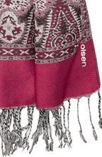 Fuchsia Sparkle Patterned Scarf