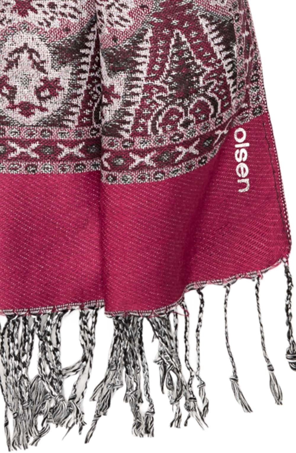 Fuchsia Sparkle Patterned Scarf