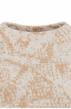 Golden Camel and White Pattern Jumper