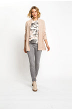 Golden Camel Loose Paisley Print Top