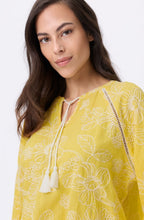 Golden Glow Embroidered Floral Blouse