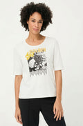 Golden Glow Floral Design T Shirt