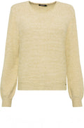 Golden Olive Delicate Balloon Sleeve Jumper