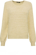 Golden Olive Delicate Balloon Sleeve Jumper