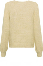 Golden Olive Delicate Balloon Sleeve Jumper