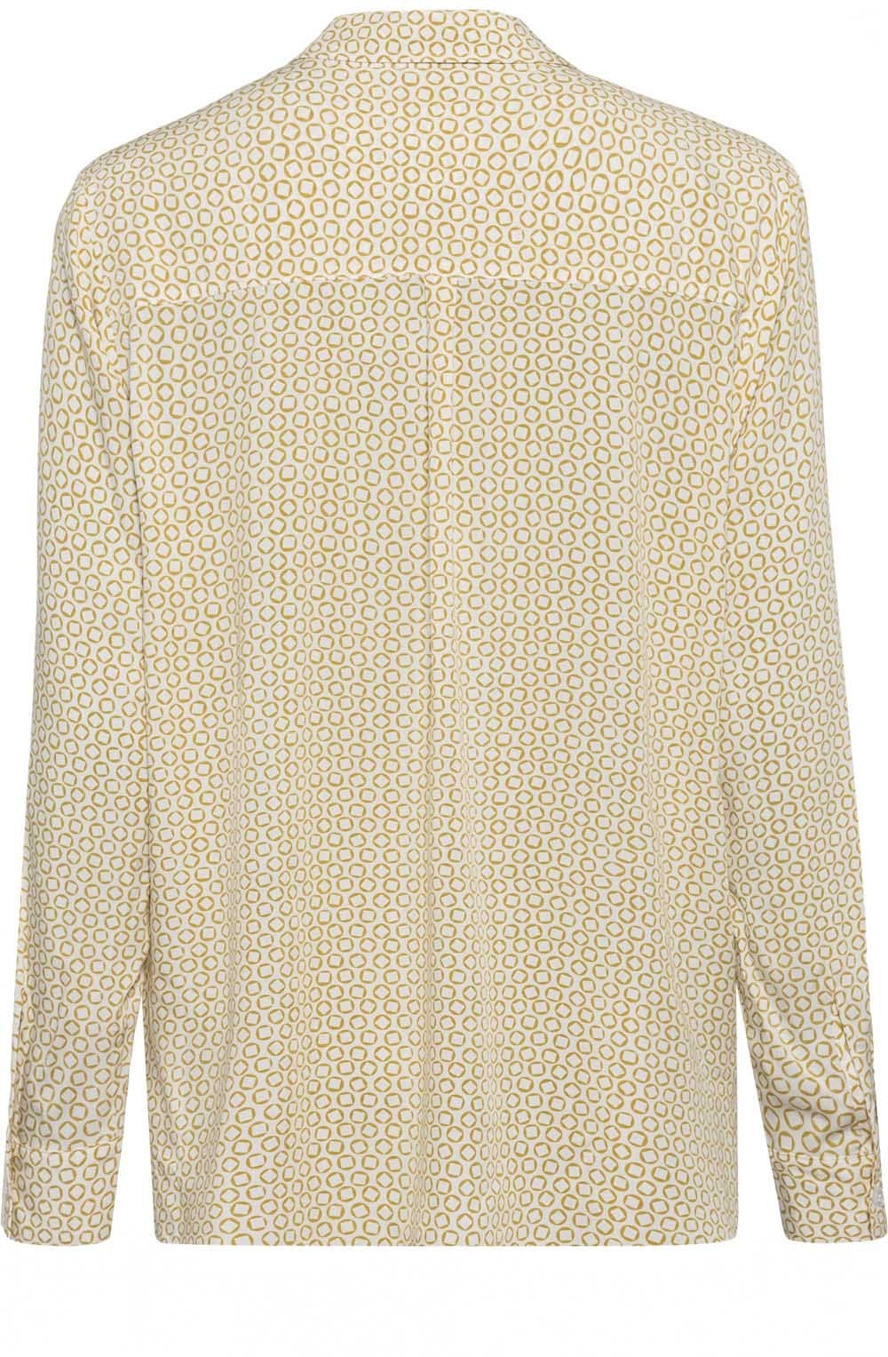 Golden Olive Patterned Blouse