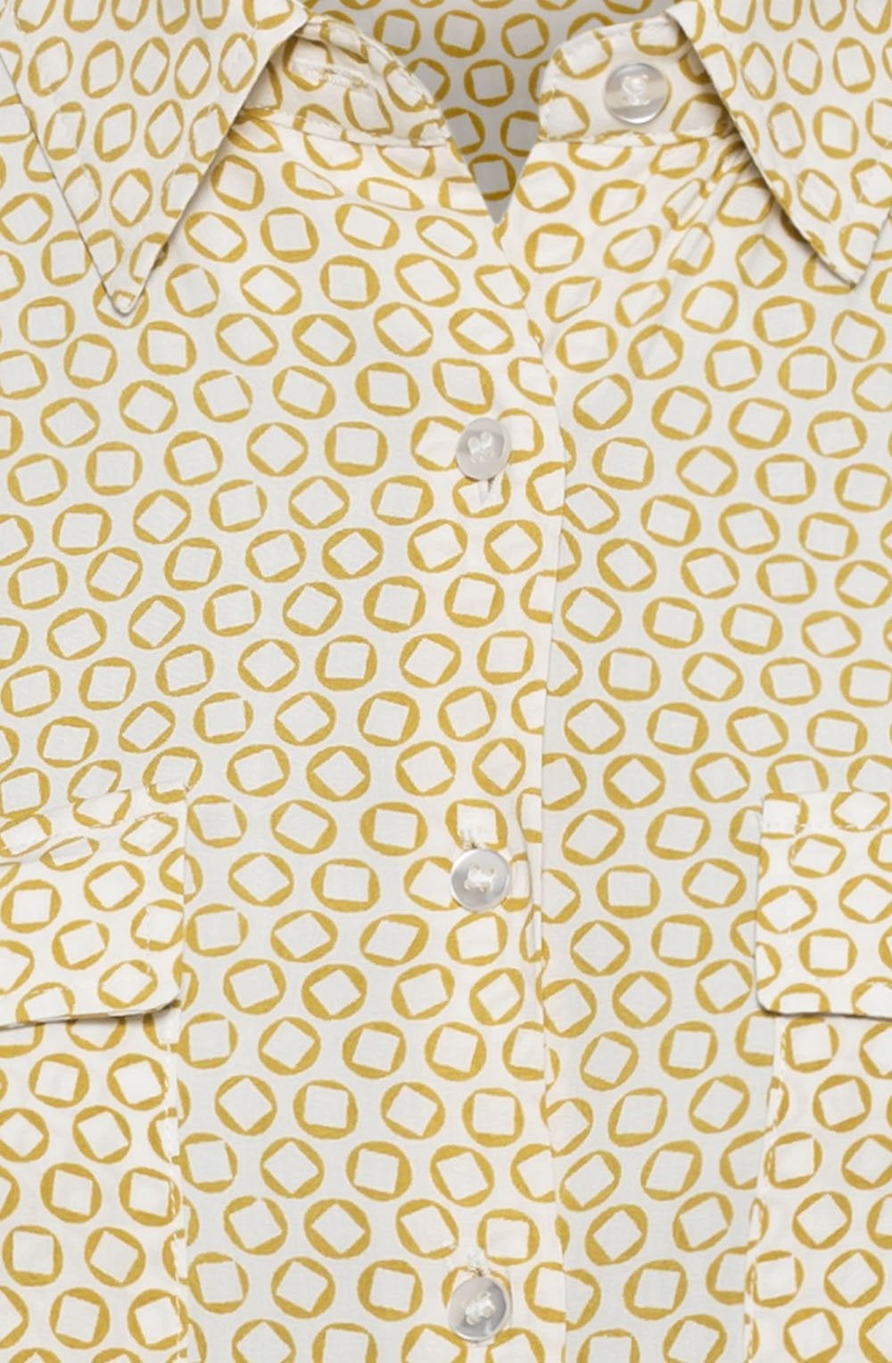 Golden Olive Patterned Blouse