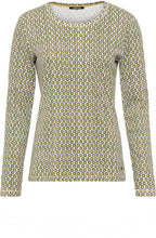 Golden Olive Patterned Jersey Top