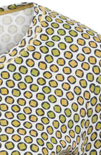 Golden Olive Patterned Jersey Top