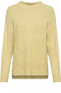 Golden Olive Patterned Knit Jumper
