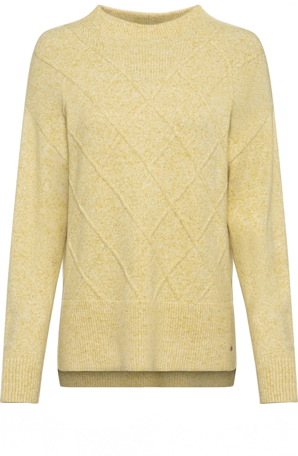 Golden Olive Patterned Knit Jumper