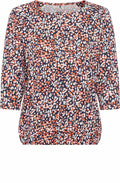 Golden Orange Elasticated Hem Clara Top