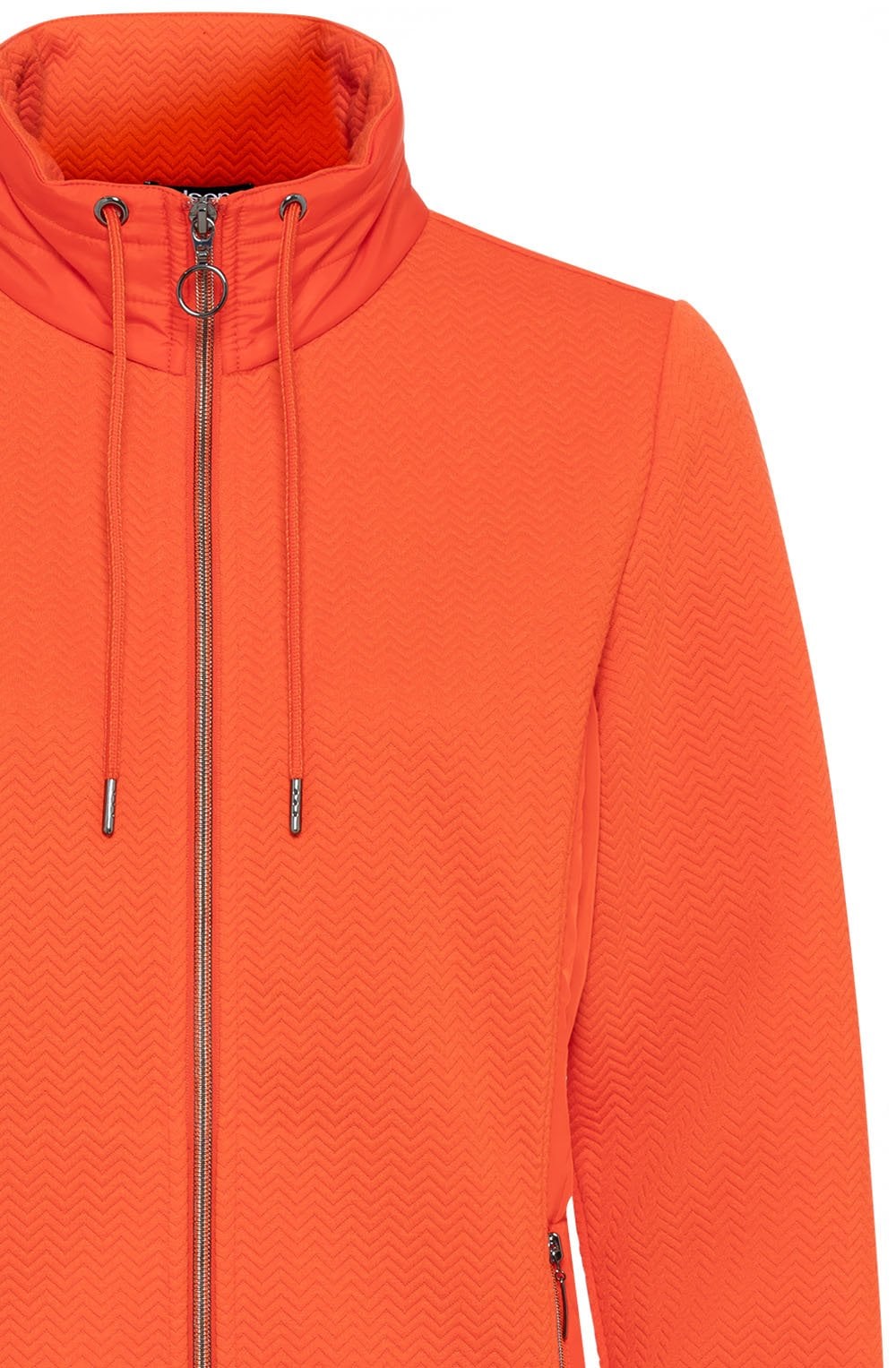 Golden Orange High Neck Jacket