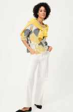 Golden Yellow Floral Pattern Henny Sweatshirt