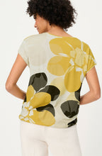 Golden Yellow Flower Design T Shirt