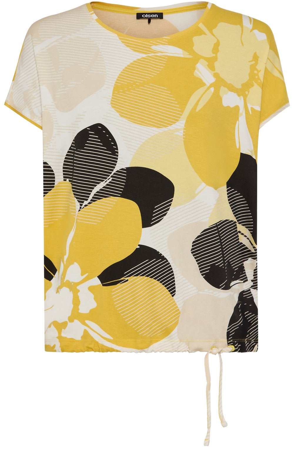 Golden Yellow Flower Design T Shirt