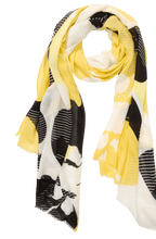 Golden Yellow Lightweight Frayed Edge Scarf