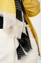 Golden Yellow Lightweight Frayed Edge Scarf