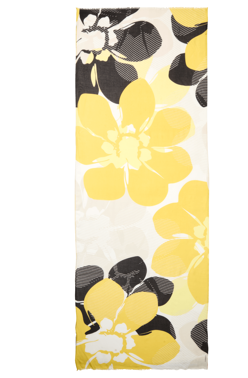 Golden Yellow Lightweight Frayed Edge Scarf