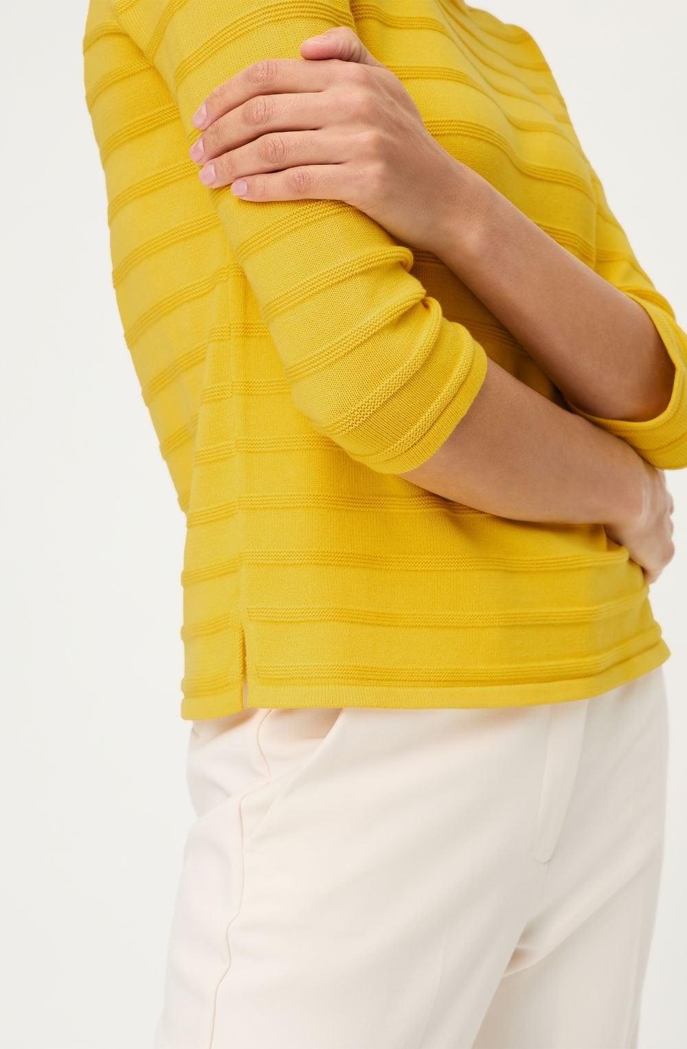 Golden Yellow Square Neck Henny Jumper