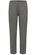Granite Grey Mini Houndstooth Straight Fit Trousers