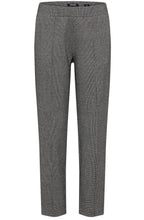 Granite Grey Mini Houndstooth Straight Fit Trousers