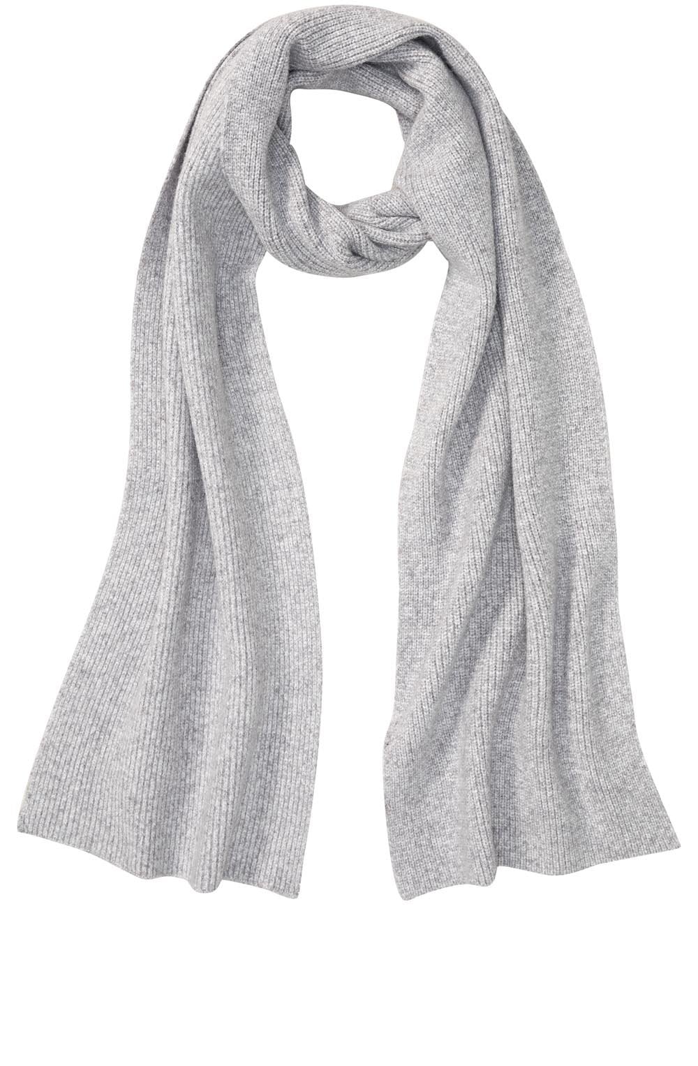 Granite Grey Super Soft Ribbed Scarf